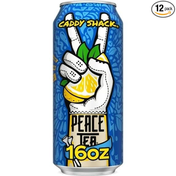 Peace Tea Caddy Shack Lemon-Flavored Canned Iced Tea 16 fl oz 12 pack