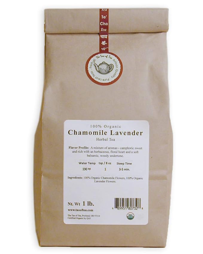 The Tao of Tea Chamomile Lavender 100% Organic Herbal Tea 1-Pounds
