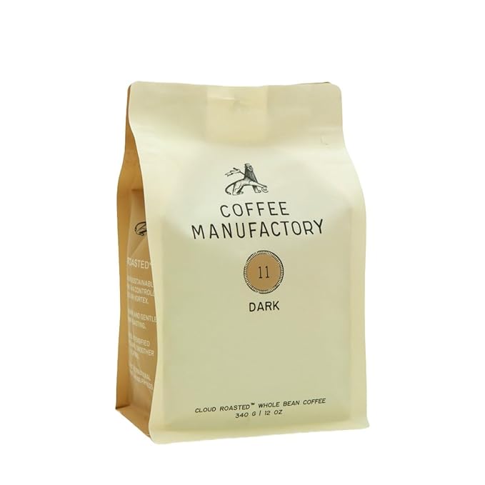 11 DARK - Roasted by Coffee Manufactory - Whole Bean Coffee - 12 Ounce Bag
