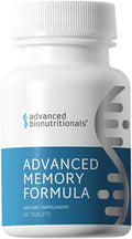 Advanced Bionutritionals Advanced Memory Formula Brain Booster Supplement for Memory and Focus Acetylcholine Alpha-GPC NeuroFactor Manufactured in The USA 60 Tablets