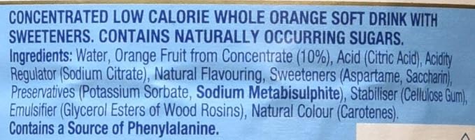 Robinsons Whole Orange No Added Sugar 1L (Pack of 4)