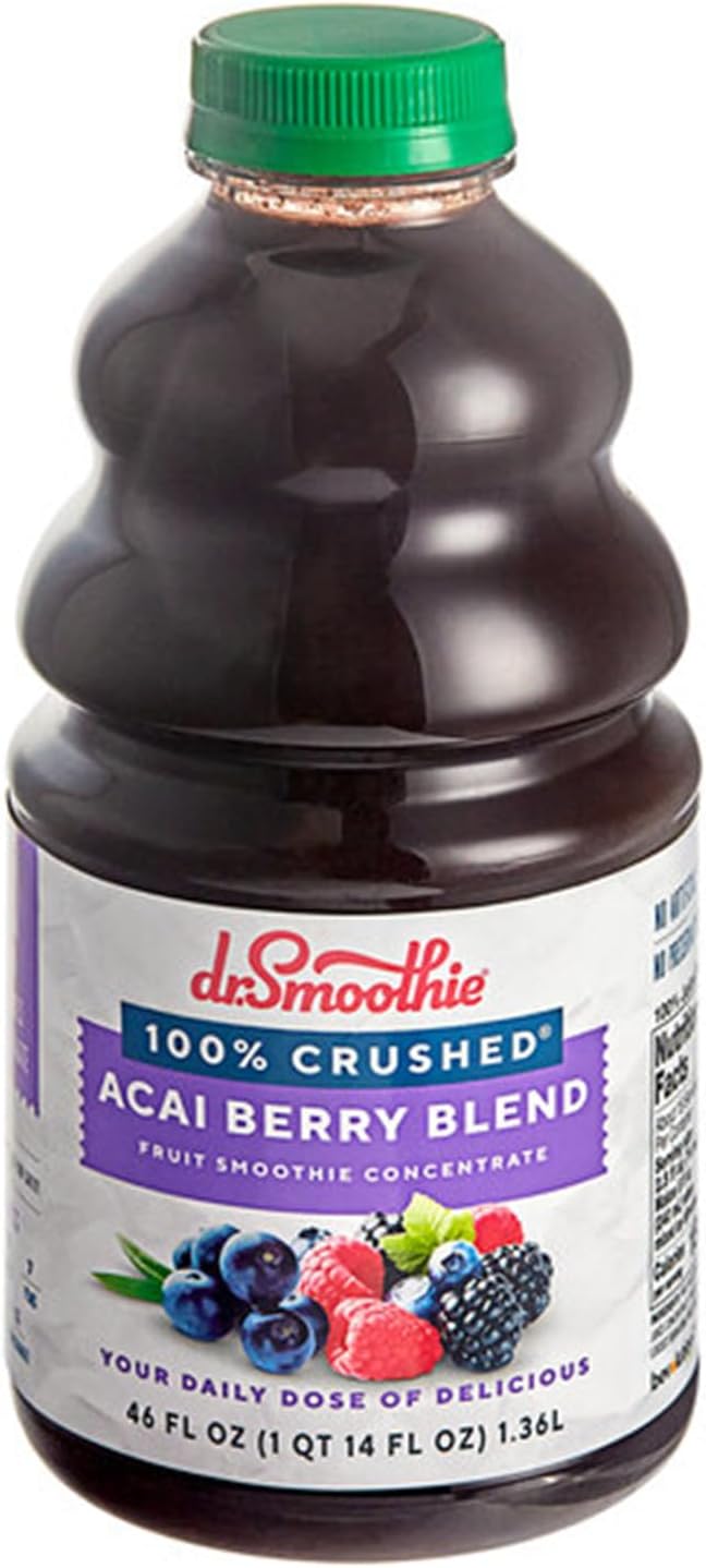100% Crushed Acai Berry Fruit Smoothie Mix 46 fl. oz. WS-103DR100ACAI-NPF