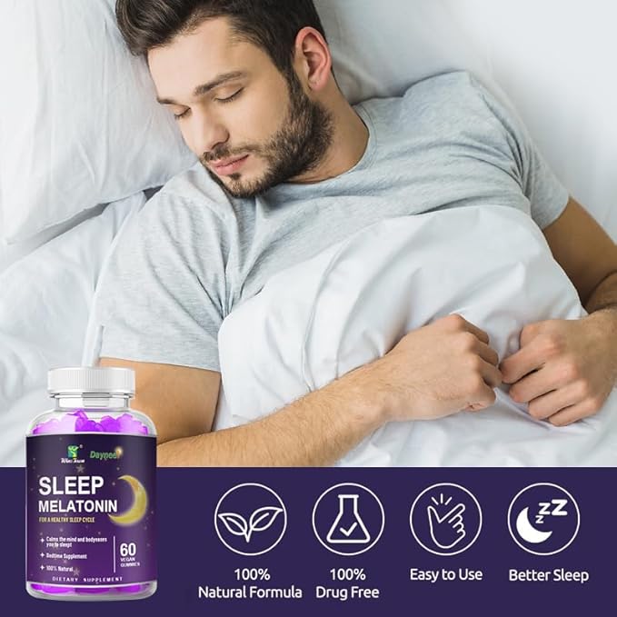 Melatonin Gummies 5mg for Sleep–Fall Asleep Faster &amp Wake Refreshed L-Theanine&ampHerbal Blend Vegan Sleep Aid Gummies for Adults 60 Count