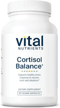 Vital Nutrients Cortisol Balance - Vegan Stress Relief Supplement - Cortisol Manager Supports Energy &amp Stress Levels - Ashwagandha &amp Magnesium for Relaxation - Gluten Dairy Soy Free - 90 Cap