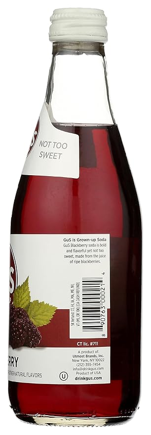 Gus Soda Soda Blackberry Single 12 Fl Oz