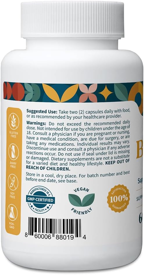 Pattern Wellness Berberine Supplement with Organic Ceylon Cinnamon – Supports Metabolic Balance &amp Circulatory Wellness – Non-GMO Vegan – 180 Vegan Capsules