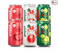 Sparkling Prebiotic Soda Beverage with Apple Cider Vinegar Seltzer Water and Fruit Juice Holiday assorted pack x2Ginger Fizz  x2cranberry Fizz  x2shirley temple  total 6 cans 12 FLoz all limited