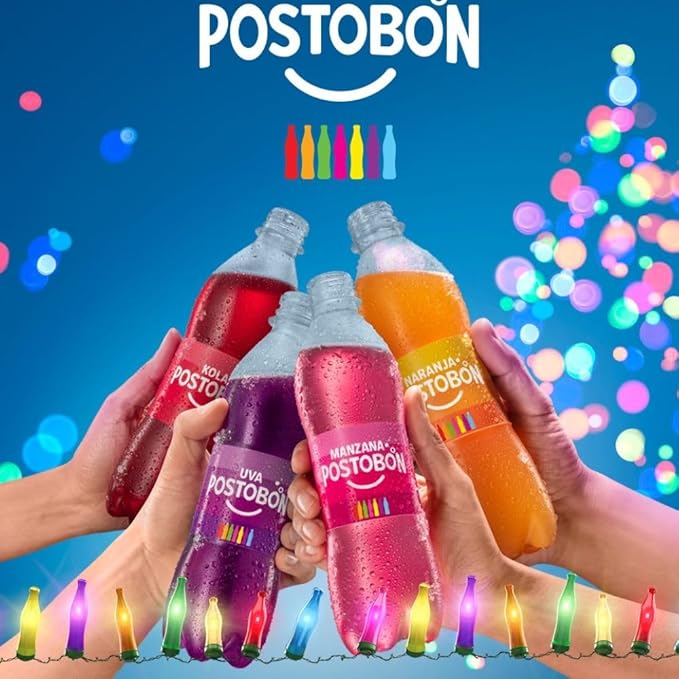 Colombian Sodas (9 pack) Mix Gaseosa postobon colombiana gaseosa uva postobon gaseosa manzana postobon Grape soda Apple Soda and Colombiana Soda