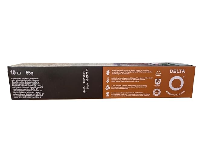 Delta Q Qharisma Espresso Capsules - 10 boxes with 10 capsules (total 100 capsules) - #12 intensity