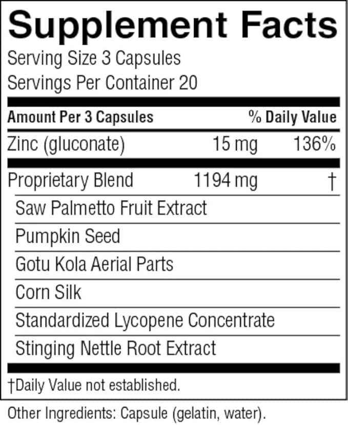 Nature's Sunshine Men's Formula with Lycopene (60 Capsules) Supports Male Glandular Health
