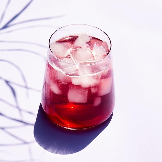 Pique Organic Hibiscus Tea Crystals - Powerful Antioxidants and Caffeine-Free Herbal Tea Real Egyptian Flower for Glowing Skin - 28 Single Serve Sticks (Pack of 2)