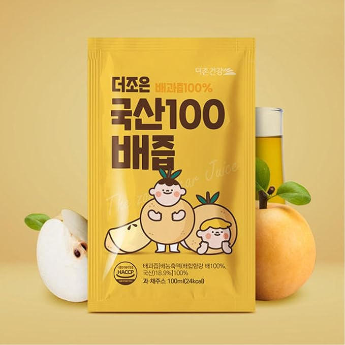 DEAD SKIN Real Korean Pear Extract Juice – No Added Preservatives No Added Artificial Additives- K-Food Pure Concentrate Juice_3.38 oz Per Pack_30 Packs for Men and Women of All Ages