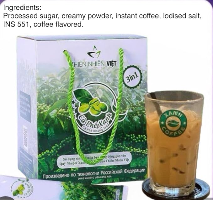 Thien Nhien Viet Green Coffee Detox Instant Coffee - 16 oz