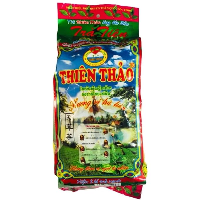 Thien Thao Vietnamese Pandan Green Tea - Tra Sam Dua 300g