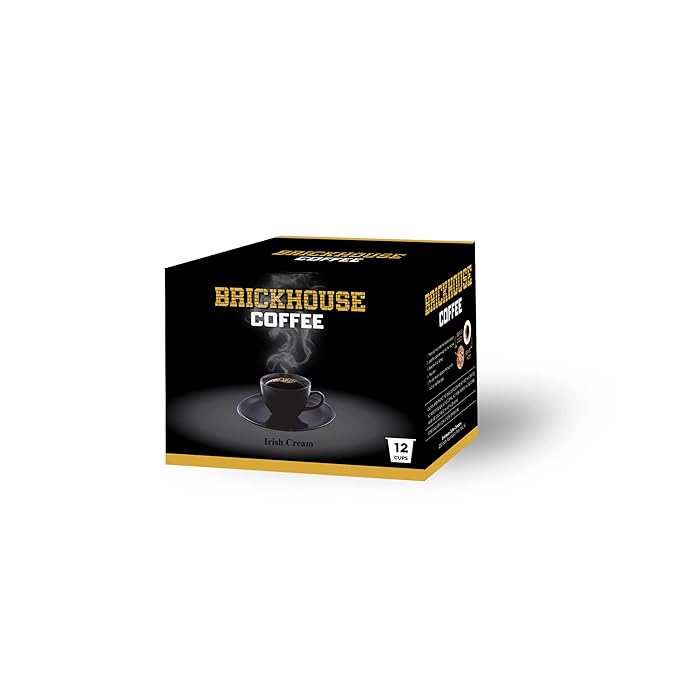 Irish Cream Single Serve Coffee Bundle with Brickhouse and Original irish cream and hazelnut 48 Single Serve Cups