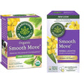 Bundle of Traditional Medicinals Smooth Move Senna Laxative Capsules Natural Herbal Constipation Relief 50 Capsules (Pack of 1) + Traditional Medicinals Organic Smooth Move Peppermint Tea 16 ct