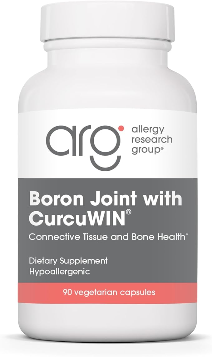 Allergy Research Group Boron Joint with CurcuWIN - Boron Complex for Men &amp Women Bone &amp Joint Support 6mg Supplement Vegetarian Capsules - 90 Count