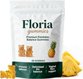 GFG Floria Premium Feminine Balance Gummies - Supports pH Balance Intimate Health &amp Closeness with Partner | Vegan Gluten-Free | Pineapple Flavor 60 Count (1pc)