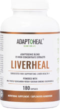 ADAPTOHEAL Milk Thistle Turmeric and Astragalus Complex – Liverheal Herbal Liver Cleanse and Detox Formula with Artichoke and Schisandra Extracts – High-Potency Plant Blend (180 Capsules)
