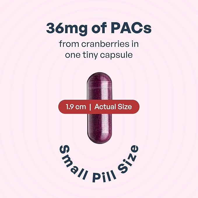 Szio+ Utiva Cranberry PACs – Clinically Studied Ingredients 36mg PACs Extract - UTI Prevention for Women - Urinary Tract Health – Cranberry Supplement Pills for Bladder Health 30 Vegi Capsules