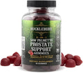 BUCKLEBURY 9-in-1 Natural Saw Palmetto Gummies with Raspberry &amp Pomegranate Flavor - Plant-Based Prostate Support Supplements for Mens Bladder Health Hair Growth &amp Urinary Support - 60 Gummie