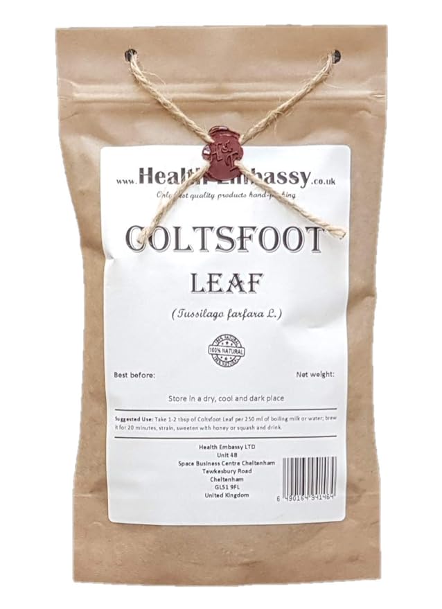 Health Embassy Coltsfoot Leaf | Tussilago farfara L | Herbal Tea (50g)
