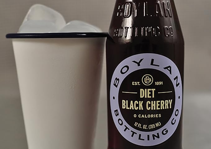 Boylan Diet Soda Black Cherry 12 fl oz 24 Count