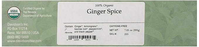 Davidson's Organics Ginger Spice 100-count Unwrapped Tea Bags