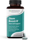 LifeSeasons Stem Boost-R - Stem Cell Support - Naturally Repair Damaged Tissue - Vitamin Supplement Rich in Antioxidants - Royal Jelly Spirulina Blueberry Brown Seaweed &amp L-Carnosine - 120 Caps
