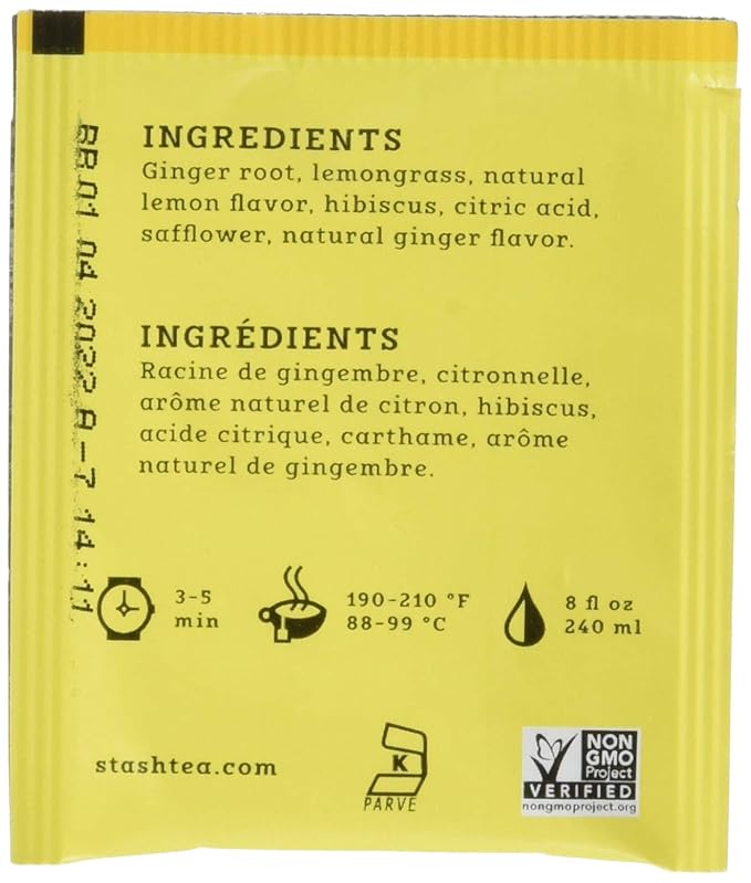 Stash Tea Lemon Ginger and Chamomile Herbal Tea Bags Bundle (200 Count)