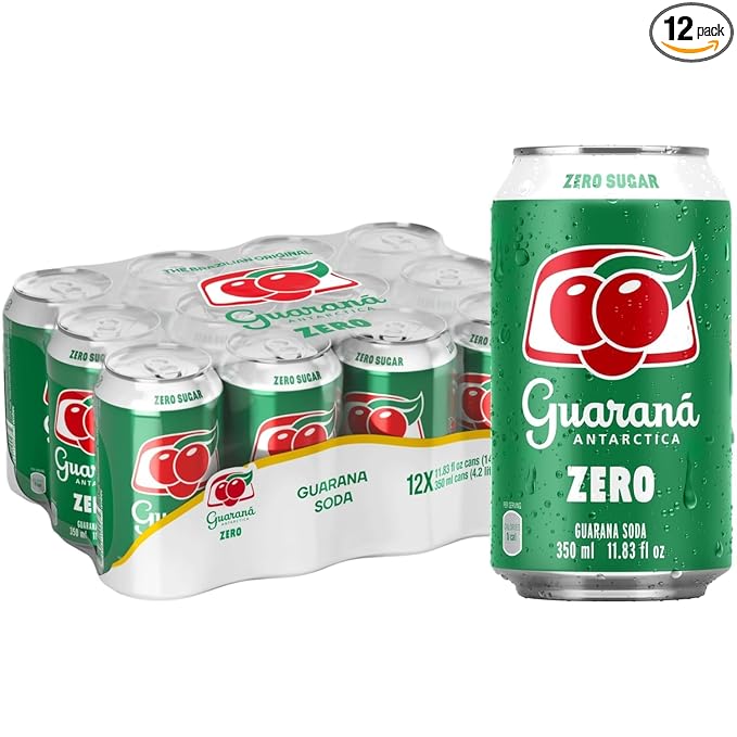 GUARANA ANTARTICA DIET SODA 12oz. - 12 pack.
