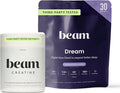 Beam Dream Sleep Powder &amp Creatine Bundle Third Party Tested Natural Sleep Aid &amp Recovery Supplement with Micronized Creatine Monohydrate Unflavored Pure Creatine Powder for Muscle Strength