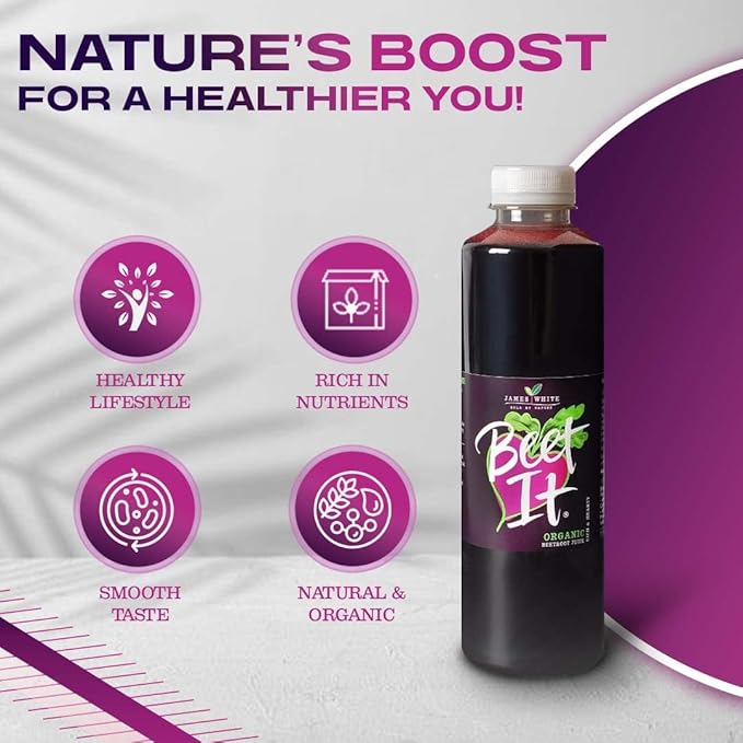 BEET IT Organic Beet Juice 25.4 Fl.oz (6 Pack) | Non GMO 100% Natural Organic Juice- Gluten Free No Added Sugar Not from Concentrate | Nutrient Packed Vegetable Juice