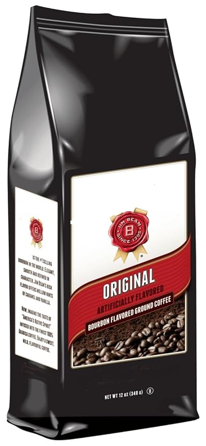 Liquor Lovers Ground Coffee Bundle - Brickhouse Kafe Lua Mocha Liqueur 12oz - Original Irish Cream Flavor 10oz - Original Bourbon Roast 12oz - Flavored Ground Coffee Gift Set