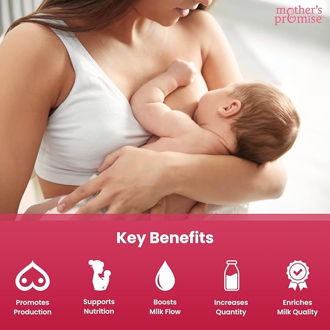 Mother's Promise Lactation Supplement Gummies for Breast Milk Production Increase | Postnatal Lactation Support for Breastfeeding Nursing &amp Lactating with Fenugreek Moringa &amp Milk Thistle |