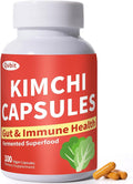 QUBIT Kimchi Capsules Kimchi Supplement Supports Gut Digestive &amp Fullness Taste Well One Capsule of Fermented Superfood for Antioxidant Support 90 Vegan Capsules Pills