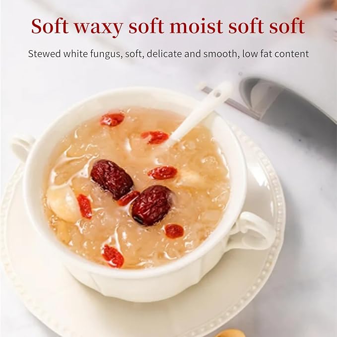 White Snow Fungus Mushroom Rootless Dried Snow Fungus Tremella Fuciformis Mushroom Unbleached No Additives Sulfur Free 银耳 去根白银耳 特级雪银耳 4.23oz / 120g