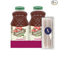 R.W. Knudsen Organic 2-Pack Organic Just Cranberry Fruit Juice 100% USDA Organic 32 fl oz Glass Bottle + 1 Utility Freebie by Lavinia