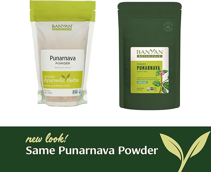 Banyan Botanicals Punarnava Powder – Organic Punarnava (Boerhavia Diffusa) – Traditional Support for Healthy Weight Management* – ½ lb. – Non-GMO Sustainably Sourced Vegan