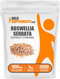 BulkSupplements.com Boswellia Serrata Extract Powder - Boswellia Supplement from Frankincense Resin - Vegan &amp Gluten Free 500mg per Serving 1kg (2.2 lbs) (Pack of 1)