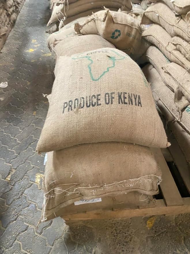 Kenya AA Grade Roasted Arabica Coffee Beans from Kenyan Highlands - 100% Pure Arabica Coffee Roasted Beans (Medium Roast Ground Coffee 1 LB)