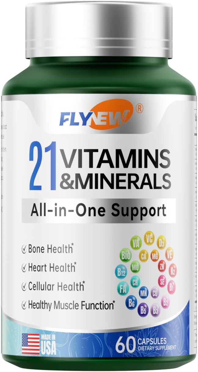 Multivitamin for Women &amp Men - Mens &amp Womens Multivitamin for Bone Skin &amp Immune Health Support 21 in 1 Multivitamins Supplement Multivitamins with Gluten &amp Allergen Free Non GMO