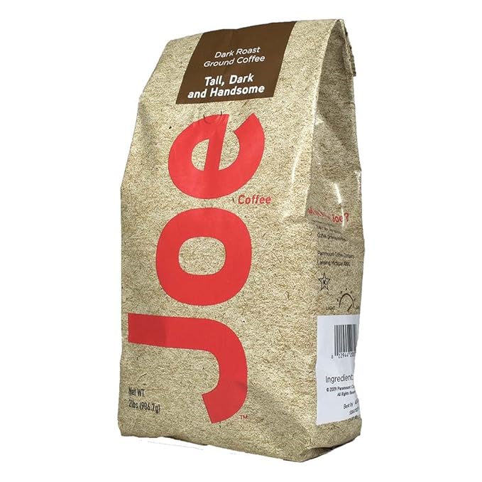 Joe Knows Coffee Dark Roast Ground Coffee Tall Dark and Handsome 2 Pounds