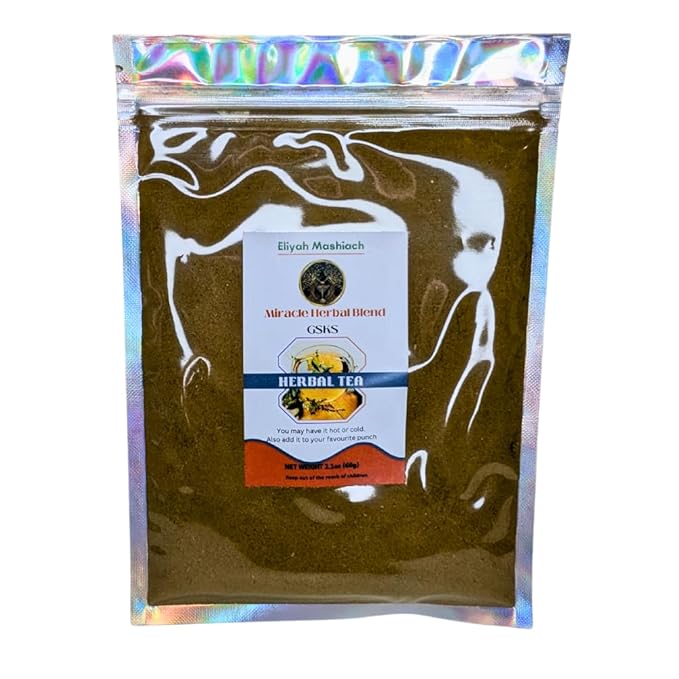 Eliyah Mashiach GSKS Herbal Tea Blend Natural Ingredients 2.1 oz Hot or Cold Brew