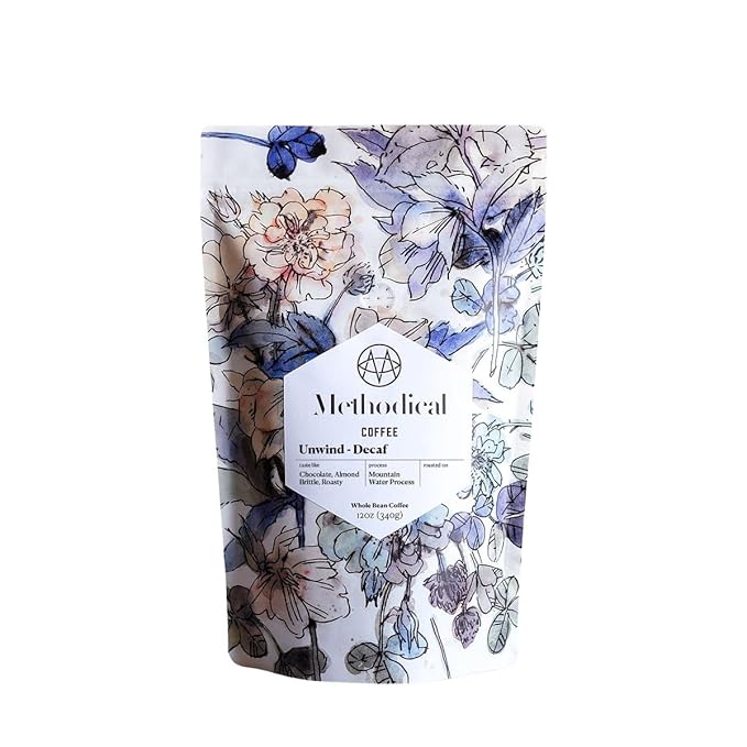 Unwind Decaf - Roasted by Methodical Roasting - Whole Bean Coffee - 2 Pound Bag