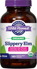 Oregon's Wild Harvest Slippery Elm Herbal Supplement Organic Vegan Capsules - 180 Count