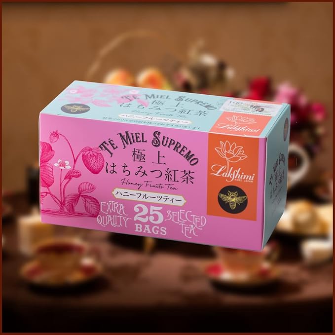 Premium Honey Black Tea Honey Fruit Tea 25 bags Lakshimi Te' Miel SUPREMO