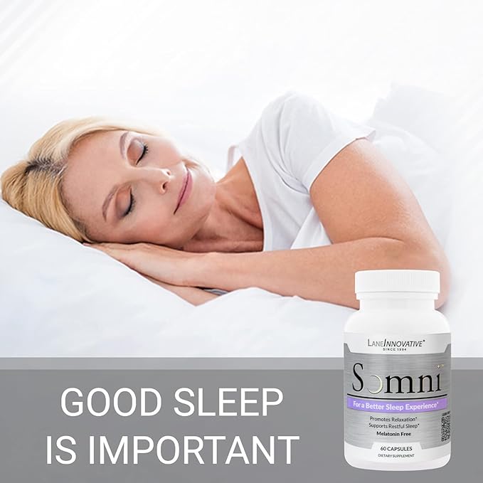 Lane Innovative - Somni Sleep Aid Supplement Promotes Relaxation &amp Balance Helps Combat Occasional Stress Rich in Essential Vitamins &amp Herbal Extracts Supports More Restful Sleep (20 Serv