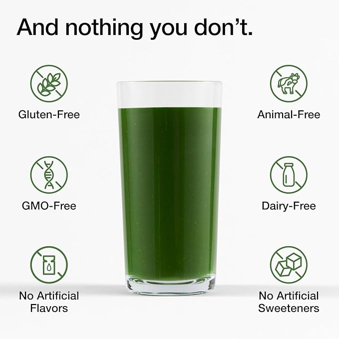 Huel Daily Greens Single Serve | Superfood Greens Powder | 91 Vitamins Minerals and Wholefood-Sourced Ingredients | Adaptogens Antioxidants Gut-Friendly Probiotics | 12 Pack