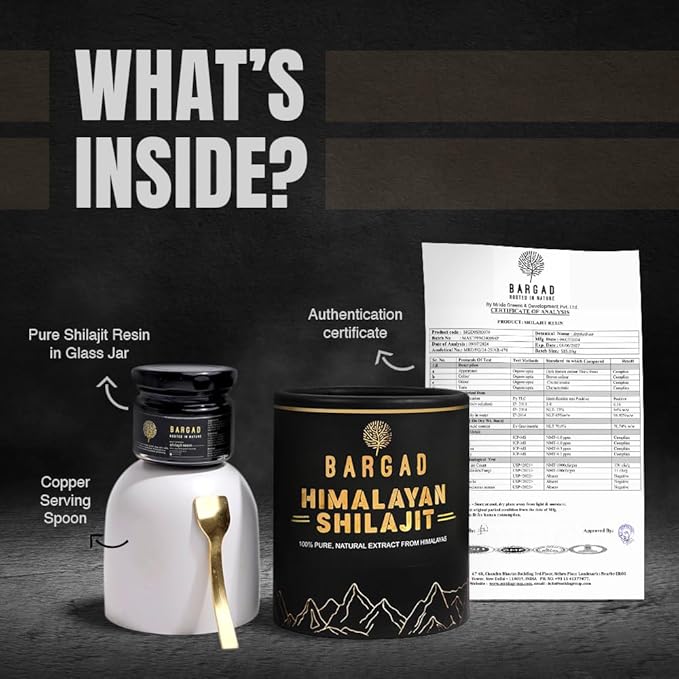 Pure Himalayan Shilajit Resin High Potency for Men &amp Women | Lab Tested | Gold Grade 100% Pure Shilajit with Fulvic Acid &amp 85+ Trace Minerals for Energy Boost &amp Immune Support | 30 Gm
